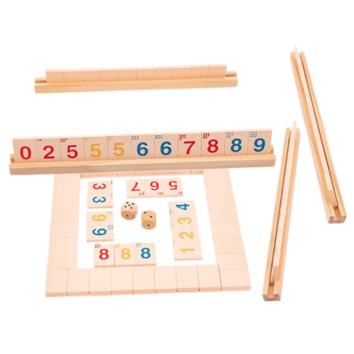 Beaupretty 1 Satz Brettspiel aus Holz für Erwachsene Shut The Box Würfelspiel für Partys Familienfeiern und Gesellige Zusammenkünfte Spaß und Lernspielzeug für Spieler Beaupretty 1 Satz Brettspiel aus Holz für Erwachsene Shut The Box Würfelspiel für Partys Familienfeiern und Gesellige Zusammenkünfte Spaß und Lernspielzeug für Spieler von Beaupretty