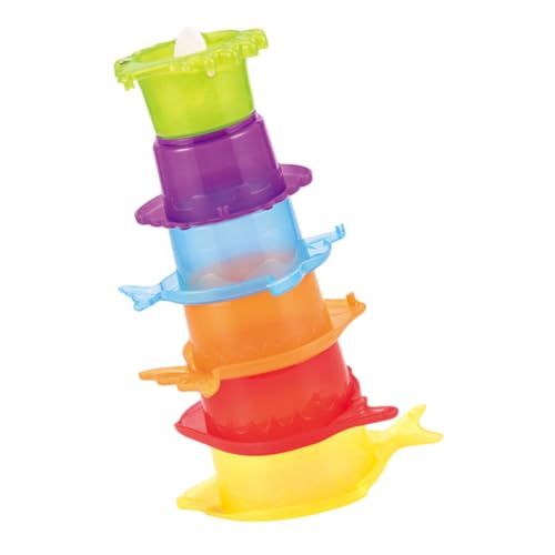 Beaupretty 1 Satz Cartoon Badewannenbechern Bunte Stapelbare Sandspielzeuge für Kleinkinder für Badewanne Strand und Park Fördert die Eltern Junge Mädchen Bindung von Beaupretty