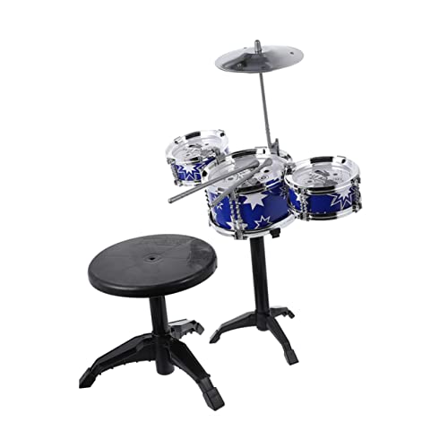 Beaupretty 1 Satz Drum Set Musikalisches Lernspielzeug für Realistische Simulation Fördert Hand Augen Koordination und Musikalisches Talent Abnehmbar und Langlebig von Beaupretty