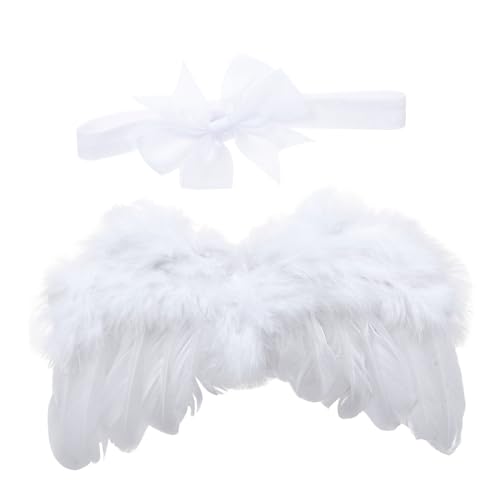 Beaupretty 1 Satz Engel Federflügel Set Engel-Stirnband Flügel Kostüm Engelskostüm für Mädchen Und Neugeborener Engelsflügel Requisiten für Kinderfeenflügel Flügel für Partyflügel Weiß Beaupretty 1 Satz Engel Federflügel Set Engel-Stirnband Flügel Kostüm Engelskostüm für Mädchen Und Neugeborener Engelsflügel Requisiten für Kinderfeenflügel Flügel für Partyflügel Weiß von Beaupretty