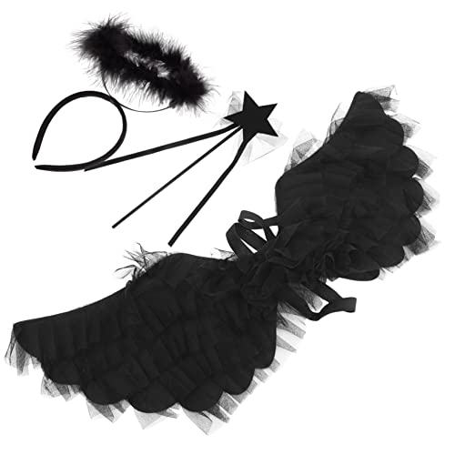 Beaupretty 1 Satz Engelsflügel Kostüm Set für Schwarz Teilig Cosplay Zubehör für Halloween Karneval und Partys Hochwertige Langlebige Flügel für Auftritte und Besondere Anlässe Beaupretty 1 Satz Engelsflügel Kostüm Set für Schwarz Teilig Cosplay Zubehör für Halloween Karneval und Partys Hochwertige Langlebige Flügel für Auftritte und Besondere Anlässe von Beaupretty