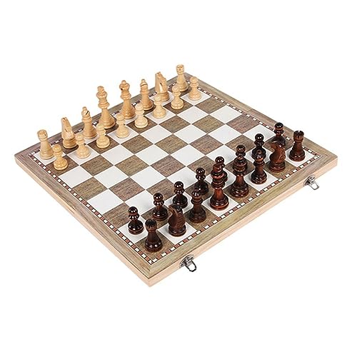 Beaupretty 1 Satz Faltbares Schachspiel aus Holz Schachbrett Set Tragbares Schach für Reisen und Familienaktivitäten Langlebig und Praktisch Beaupretty 1 Satz Faltbares Schachspiel aus Holz Schachbrett Set Tragbares Schach für Reisen und Familienaktivitäten Langlebig und Praktisch von Beaupretty