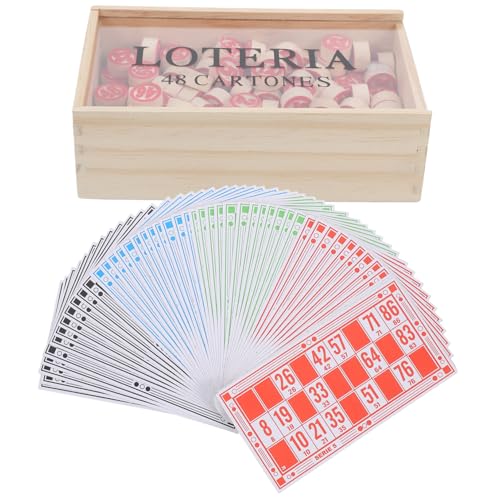 Beaupretty 1 Satz Familienparty Bingo Spielset Tragbares Russisches Lotto Spiel für Zuhause Zahlenkenntnis bei Kindern für Familienspaß und Unterhaltung Beaupretty 1 Satz Familienparty Bingo Spielset Tragbares Russisches Lotto Spiel für Zuhause Zahlenkenntnis bei Kindern für Familienspaß und Unterhaltung von Beaupretty