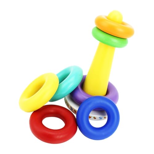 Beaupretty 1 Satz Farbenfrohes Lernspielzeug mit Klangring Stapelspielzeug für Pädagogisches Montessorispielzeug Motorik und Farbverständnis Beaupretty 1 Satz Farbenfrohes Lernspielzeug mit Klangring Stapelspielzeug für Pädagogisches Montessorispielzeug Motorik und Farbverständnis von Beaupretty