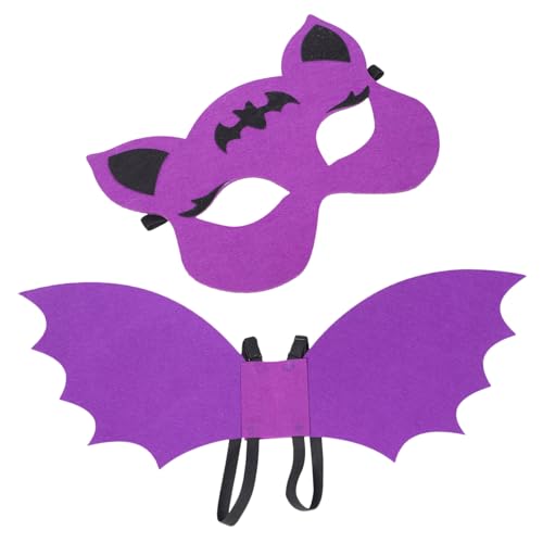 Beaupretty 1 Satz Fledermaus Kostüm Set für Halloween Bat Wing Maske Umhang Leichtes Cosplay Accessoire für Geeignet für Partys Karneval und Maskeraden Beaupretty 1 Satz Fledermaus Kostüm Set für Halloween Bat Wing Maske Umhang Leichtes Cosplay Accessoire für Geeignet für Partys Karneval und Maskeraden von Beaupretty