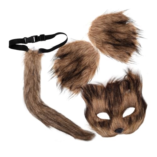 Beaupretty 1 Satz Fuchsanzug Halloween -Kostüm Maske für Cosplay Fuchsmaske für Halloween-Cosplay Fuchshandschuhe und Fursuit-Pfoten pelziges Kostüm Füchse-Kostüme Polyester Hellbraun Beaupretty 1 Satz Fuchsanzug Halloween -Kostüm Maske für Cosplay Fuchsmaske für Halloween-Cosplay Fuchshandschuhe und Fursuit-Pfoten pelziges Kostüm Füchse-Kostüme Polyester Hellbraun von Beaupretty