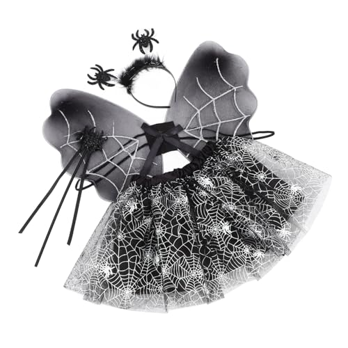 Beaupretty 1 Satz Halloween Spinnen Kostüm Set für Teiliges Set mit Flügeln Rock Haarreifen und Zauberstab für Partys und Rollenspiele Beaupretty 1 Satz Halloween Spinnen Kostüm Set für Teiliges Set mit Flügeln Rock Haarreifen und Zauberstab für Partys und Rollenspiele von Beaupretty