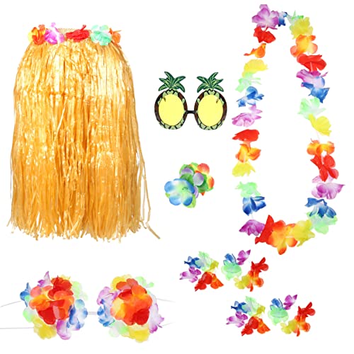 Beaupretty 1 Satz Hawaii Kostüm für Partys Teiliges Outfit mit Grasrock Sonnenbrille Haaraccessoires für Strand Sommerfeiern für Erwachsene Mottopartys Beaupretty 1 Satz Hawaii Kostüm für Partys Teiliges Outfit mit Grasrock Sonnenbrille Haaraccessoires für Strand Sommerfeiern für Erwachsene Mottopartys von Beaupretty