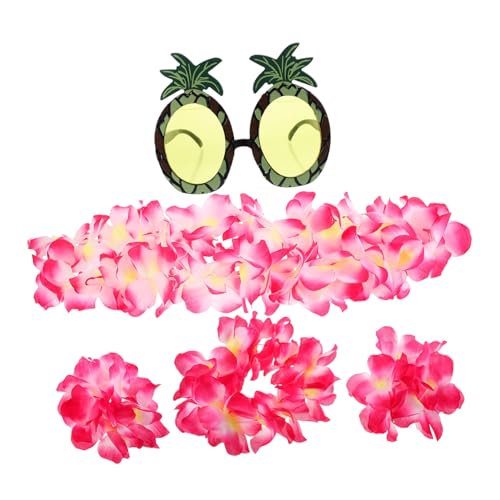 Beaupretty 1 Satz Hawaii Party Deko Teiliges Blumenkranz mit Stirnband Halskette Armbändern für Luau Strandpartys Sommerfeiern Stilvolle Fotorequisiten mit Ananasbrille Beaupretty 1 Satz Hawaii Party Deko Teiliges Blumenkranz mit Stirnband Halskette Armbändern für Luau Strandpartys Sommerfeiern Stilvolle Fotorequisiten mit Ananasbrille von Beaupretty