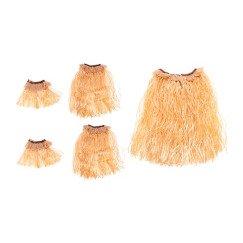 Beaupretty 1 Satz Hawaii Rock Kostümset für Damen Elastischer Grasrock für Tropische Partys für Luau Halloween Schulveranstaltungen Umweltfreundliches Material von Beaupretty