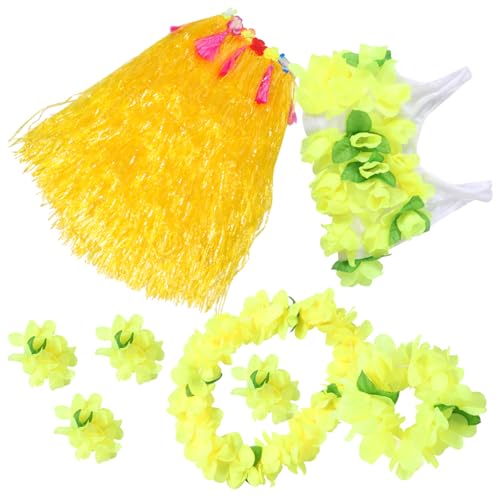 Beaupretty 1 Satz Hawaiian Grass Rock Kostüm Set für Erwachsene Teiliges Set mit Farbenfrohem Grasrock Halskette Armband Bikini Oberteil für Luau Party Tanzaufführungen Beaupretty 1 Satz Hawaiian Grass Rock Kostüm Set für Erwachsene Teiliges Set mit Farbenfrohem Grasrock Halskette Armband Bikini Oberteil für Luau Party Tanzaufführungen von Beaupretty
