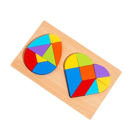 Beaupretty 1 Satz Herzförmiges Ei Puzzle Kreatives Tangram Lernspielzeug für Frühkindliche Bildung Farbenfrohes Puzzle mit Geometrischen Formen aus Hochwertigem Holz Beaupretty 1 Satz Herzförmiges Ei Puzzle Kreatives Tangram Lernspielzeug für Frühkindliche Bildung Farbenfrohes Puzzle mit Geometrischen Formen aus Hochwertigem Holz von Beaupretty