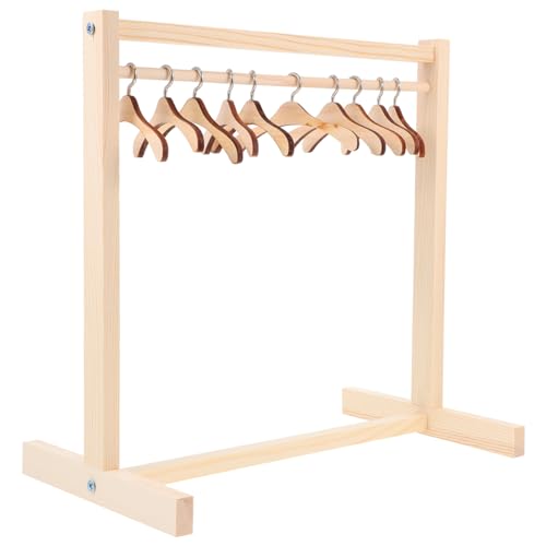 Beaupretty 1 Satz Holz Kleiderständer für Puppenhaus Kleiderbügel und Langlebige Aufbewahrung für Puppenkleidung für Kreative Rollenspiele und Kinderzimmergestaltung Beaupretty 1 Satz Holz Kleiderständer für Puppenhaus Kleiderbügel und Langlebige Aufbewahrung für Puppenkleidung für Kreative Rollenspiele und Kinderzimmergestaltung von Beaupretty