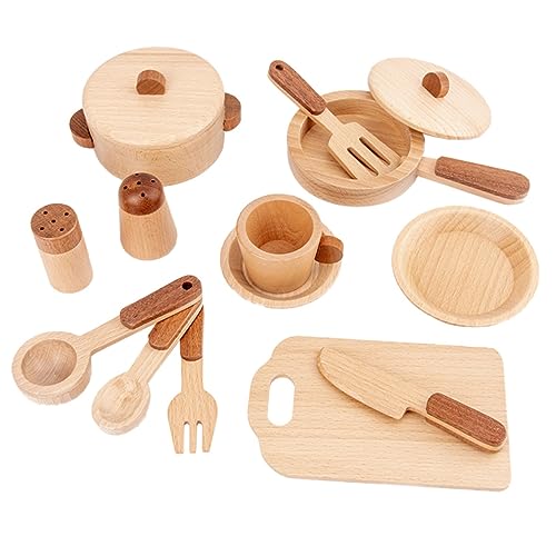 Beaupretty 1 Satz Holz Küchen Set für Interaktives Lernspielzeug für Fantasievolles Rollenspiel Sicher und Glatt für Geburtstagsfeiern und Alltag Beaupretty 1 Satz Holz Küchen Set für Interaktives Lernspielzeug für Fantasievolles Rollenspiel Sicher und Glatt für Geburtstagsfeiern und Alltag von Beaupretty