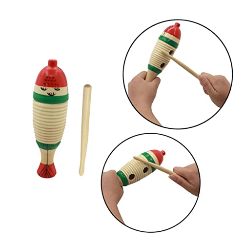Beaupretty 1 Satz Holz Schlaginstrument Pädagogisches Musikinstrument mit Mallet Fisch Percussion für Rhythmus und Musikalität Beaupretty 1 Satz Holz Schlaginstrument Pädagogisches Musikinstrument mit Mallet Fisch Percussion für Rhythmus und Musikalität von Beaupretty