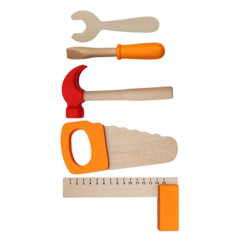 Beaupretty 1 Satz Holzspielzeug Set für Teiliges Werkzeugspielzeug mit Schraubenschlüssel Holzhammer Schraubendreher Winkelmaß und Säge Lernspielzeug für Kreatives und Hand Augen Beaupretty 1 Satz Holzspielzeug Set für Teiliges Werkzeugspielzeug mit Schraubenschlüssel Holzhammer Schraubendreher Winkelmaß und Säge Lernspielzeug für Kreatives und Hand Augen von Beaupretty