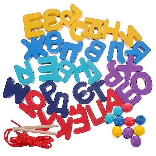 Beaupretty 1 Satz Holzspielzeug für Kleinkinder Lernspielzeug mit Russischem Alphabet Fördert Motorische Fähigkeiten und Farben Bead Puzzle für Frühes Lernen Beaupretty 1 Satz Holzspielzeug für Kleinkinder Lernspielzeug mit Russischem Alphabet Fördert Motorische Fähigkeiten und Farben Bead Puzzle für Frühes Lernen von Beaupretty