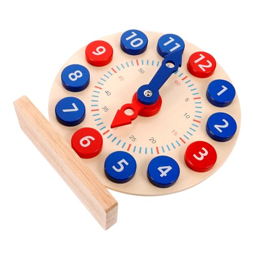 Beaupretty 1 Satz Holzuhr Lernspielzeug für Pädagogische Uhr zum Lernen Modell für Grundschüler Fördert Logisches und Kommunikation Farbenfrohes Design Geeignet für Unterricht Beaupretty 1 Satz Holzuhr Lernspielzeug für Pädagogische Uhr zum Lernen Modell für Grundschüler Fördert Logisches und Kommunikation Farbenfrohes Design Geeignet für Unterricht von Beaupretty