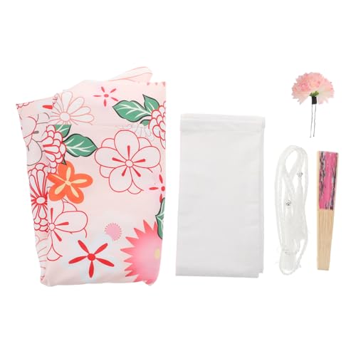 Beaupretty 1 Satz Kimono-furisode-kleidung Kimono-pyjamas Für Frauen Damenbekleidung Im Japanischen Stil Süße Japanische Kleidung Japanisches Outfit Kimono Japanisch Yukata Rosa Polyester von Beaupretty