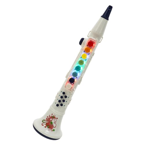 Beaupretty 1 Satz Klarinetten Musikspielzeug für Lerninstrument für Musikalische Früherziehung Mit Lanyard Notenblatt und Aufbewahrungsbox Weiß von Beaupretty