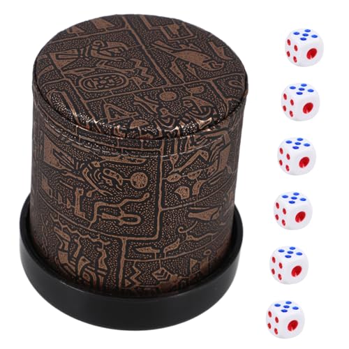Beaupretty 1 Satz Kompakter Würfelbecher mit Würfeln und Unterlage Geräuschdämpfender Dice Shaker für Spiele Bar und Ktv für Tisch und Brettspiele Beaupretty 1 Satz Kompakter Würfelbecher mit Würfeln und Unterlage Geräuschdämpfender Dice Shaker für Spiele Bar und Ktv für Tisch und Brettspiele von Beaupretty