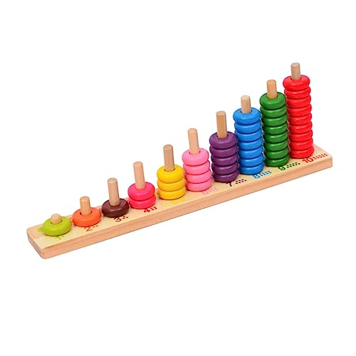 Beaupretty 1 Satz Kreatives Kinderspielzeug aus Holz Mathematisches Lernspielzeug mit Großen Bausteinen für Frühe Bildung Pädagogisches Fähigkeiten und Interaktivem Spiel zwischen Eltern und von Beaupretty