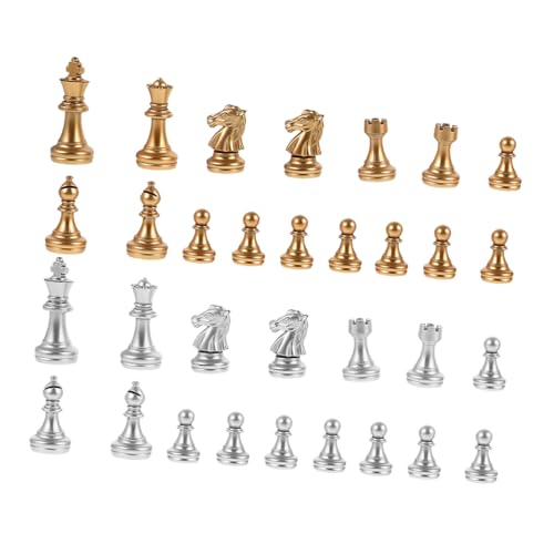 Beaupretty 1 Satz Kunststoff Schachfiguren Schachspiel Teiliges für Brettspiel Entertainment als Ersatz für Beschädigte Figuren Leicht und Tragbar Ergänzung für Spielabende von Beaupretty
