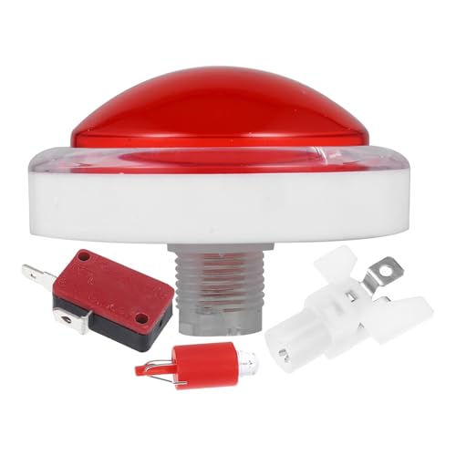 Beaupretty 1 Satz LED Spiel Button mit Licht Runde Form Automatischer Reset Kompatibel mit Spielkonsolen Zubehör für Interaktive Partys und Spiele Rot mit LED Beleuchtung Beaupretty 1 Satz LED Spiel Button mit Licht Runde Form Automatischer Reset Kompatibel mit Spielkonsolen Zubehör für Interaktive Partys und Spiele Rot mit LED Beleuchtung von Beaupretty