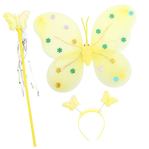 Beaupretty 1 Satz Leuchtenden Schmetterlingsflügeln Feenstab Haarband für Kostüm Accessoire für Geburtstagsfeiern Karneval Halloween Cosplay Events Batterie Beaupretty 1 Satz Leuchtenden Schmetterlingsflügeln Feenstab Haarband für Kostüm Accessoire für Geburtstagsfeiern Karneval Halloween Cosplay Events Batterie von Beaupretty