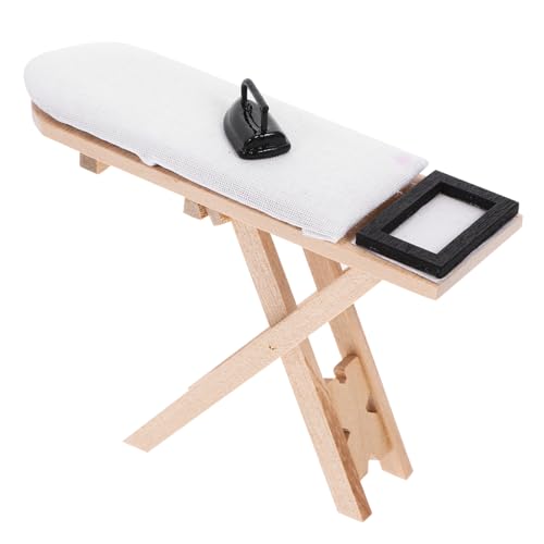 Beaupretty 1 Satz Mini Bügelbrett für Puppenhaus Teiliges Schwarzes Bügeleisen Bügelbrett Kreatives Holzspielzeug zur Dekoration für Fördert die Handfertigkeit und Sorgt für Spaß Beaupretty 1 Satz Mini Bügelbrett für Puppenhaus Teiliges Schwarzes Bügeleisen Bügelbrett Kreatives Holzspielzeug zur Dekoration für Fördert die Handfertigkeit und Sorgt für Spaß von Beaupretty