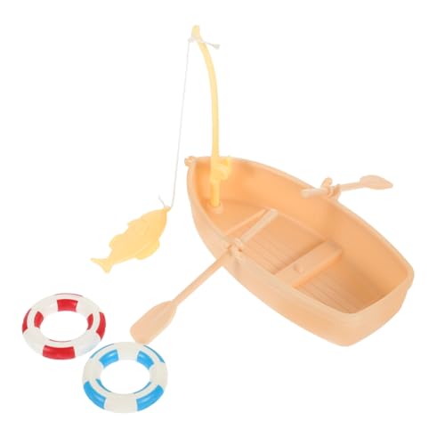 Beaupretty 1 Satz Miniatur Modell Eines Anglerbootes Set Puppenhaus Zubehör für Dekoration im Schlafzimmer Wohnzimmer und Küche von Mini Fishing Boat und Schwimmring Hochwertige Verarbeitung Beaupretty 1 Satz Miniatur Modell Eines Anglerbootes Set Puppenhaus Zubehör für Dekoration im Schlafzimmer Wohnzimmer und Küche von Mini Fishing Boat und Schwimmring Hochwertige Verarbeitung von Beaupretty