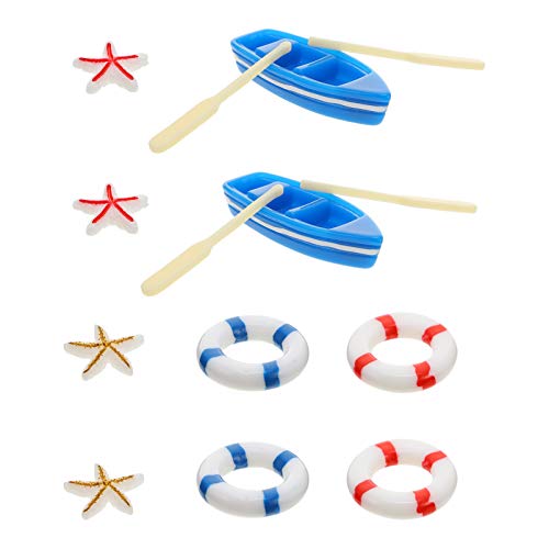 Beaupretty 1 Satz Miniatur Paddel Rettungsring Deko Teiliges Hawaii Strand für Kreative Tischdekoration und für Mikrolandschaften und Bastelprojekte von Beaupretty