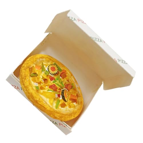 Beaupretty 1 Satz Miniatur Pizza mit Box Puppenhaus Zubehör für Kreative Dekoration Realistische Mini Fake Food für Foto Requisiten für Miniaturszenen und DIY Projekte Beaupretty 1 Satz Miniatur Pizza mit Box Puppenhaus Zubehör für Kreative Dekoration Realistische Mini Fake Food für Foto Requisiten für Miniaturszenen und DIY Projekte von Beaupretty
