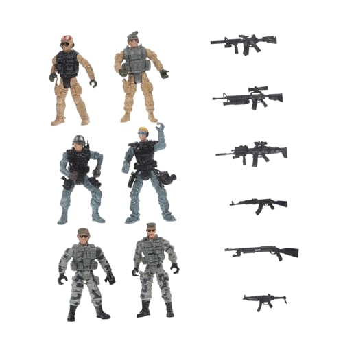 Beaupretty 1 Satz Miniatur Soldaten Figuren Teiliges Militärmodell mit Realistischen Mini Personen für Mikrolandschaften Schreibtischdekoration und Geschichten von Beaupretty