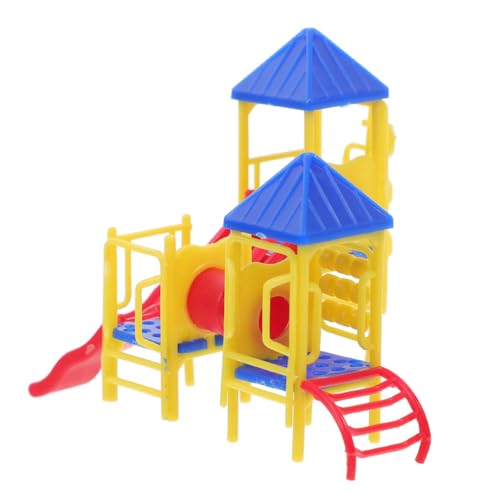 Beaupretty 1 Satz Miniatur Spielplatz Modell Mini Rutsche für Puppenhaus Dekoration für Kinderzimmer und Kreative Bastelprojekte Kompakt und Tragbar aus Langlebigem Zufällige Farbe von Beaupretty