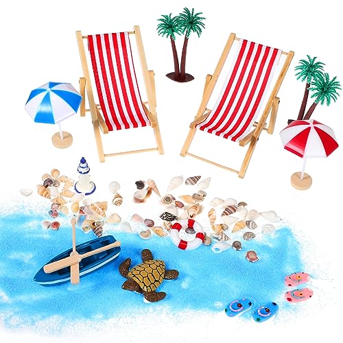 Beaupretty 1 Satz Miniatur Strand Deko mit Mikrolandschaft Muscheln Bäume und Liegestühle für Kreative DIY Projekte für Zen Garten und Puppenhäuser Zufällige Farbe Zufällige Farbe Beaupretty 1 Satz Miniatur Strand Deko mit Mikrolandschaft Muscheln Bäume und Liegestühle für Kreative DIY Projekte für Zen Garten und Puppenhäuser Zufällige Farbe Zufällige Farbe von Beaupretty