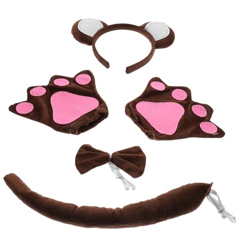 Beaupretty 1 Satz Monkey Kostümset für Teiliges Set mit Affenohren Stirnband Affenschwanz Fliege Lustige Verkleidung für Fasching Tier Themenpartys Kostümpartys Beaupretty 1 Satz Monkey Kostümset für Teiliges Set mit Affenohren Stirnband Affenschwanz Fliege Lustige Verkleidung für Fasching Tier Themenpartys Kostümpartys von Beaupretty