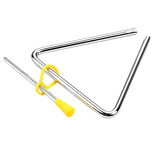 Beaupretty 1 Satz Musikalisches Dreieck Instrument aus Schlaginstrument mit Stock für Rhythmusspiele Fördert Musikalisches Talent und Beaupretty 1 Satz Musikalisches Dreieck Instrument aus Schlaginstrument mit Stock für Rhythmusspiele Fördert Musikalisches Talent und von Beaupretty