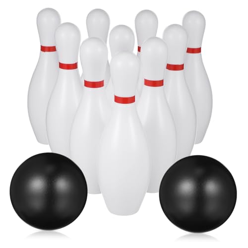 Beaupretty 1 Satz Plastik Bowling Pins mit Schwarzen Bällen Indoor Sportspielzeug für Jungen und Mädchen Hand Augen Koordination Beaupretty 1 Satz Plastik Bowling Pins mit Schwarzen Bällen Indoor Sportspielzeug für Jungen und Mädchen Hand Augen Koordination von Beaupretty