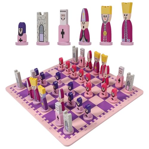 Beaupretty 1 Satz Reiseschach Set aus Hochwertigem Faltbares Schachbrett für Erwachsene Tragbares Schachspiel für Unterwegs für Familien und Reisen Fördert Logisches und Spielspaß von Beaupretty
