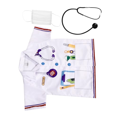 Beaupretty 1 Satz Satz Arztkostüm für Jungen verkleiden sich Kostüme zum Arztkoffer für Arzt Kostüm Arzt-Outfit für Kostüme für Nylon Weiß Beaupretty 1 Satz Satz Arztkostüm für Jungen verkleiden sich Kostüme zum Arztkoffer für Arzt Kostüm Arzt-Outfit für Kostüme für Nylon Weiß von Beaupretty