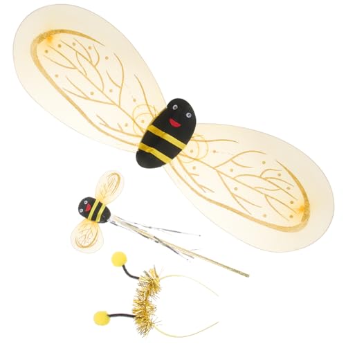 Beaupretty 1 Satz Satz Feenflügel für Mädchen Kleinkind-Biene Kinderhalloween Bienenantennenstirnband Biene Feenflügel Bienenkostüm für Bienenkostüm-Requisiten pp Golden Beaupretty 1 Satz Satz Feenflügel für Mädchen Kleinkind-Biene Kinderhalloween Bienenantennenstirnband Biene Feenflügel Bienenkostüm für Bienenkostüm-Requisiten pp Golden von Beaupretty