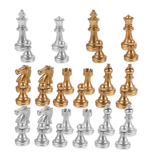 Beaupretty 1 Satz Schachfiguren aus Elektropoliertem Gold und Silber Ersatzteile für Internationale Schachspiele Geeignet als Dekorative Schachbrett Zubehörteile für Familie und Freunde Beaupretty 1 Satz Schachfiguren aus Elektropoliertem Gold und Silber Ersatzteile für Internationale Schachspiele Geeignet als Dekorative Schachbrett Zubehörteile für Familie und Freunde von Beaupretty