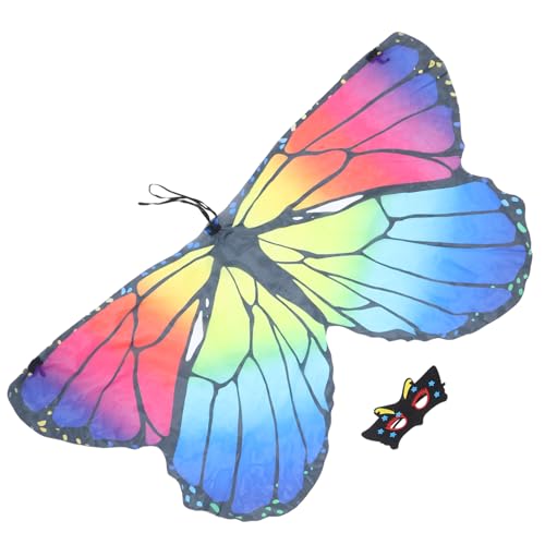 Beaupretty 1 Satz Schmetterlingsumhang für Verkleidungsschal Weichem Material für Karneval Halloween Kostümparty Rollenspiele Zubehör für Schmetterlingskostüme von Beaupretty