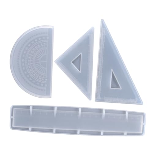 Beaupretty 1 Satz Silikon Ruler Mold Teiliges für DIY Projekte Präzise Maße für Zeichnen Schneiden und Basteln Vielseitige Nutzungsmöglichkeiten von Beaupretty