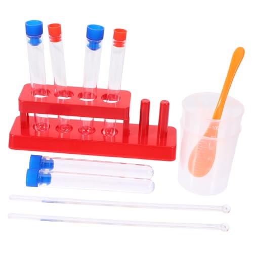 Beaupretty 1 Satz Stem Experimentierkit für Testrohrständer Reagenzgläsern Messbechern und Löffeln Wissenschaftliche Lernspielzeuge für Kreative Experimente von Beaupretty