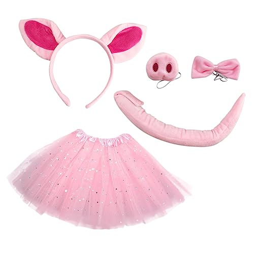 Beaupretty 1 Satz Tierkostüm Set für Teiliges Schweine Set mit Ohren Haarband Tüllrock Schleife und Nase für Tier Themenpartys und Fotorequisiten Beaupretty 1 Satz Tierkostüm Set für Teiliges Schweine Set mit Ohren Haarband Tüllrock Schleife und Nase für Tier Themenpartys und Fotorequisiten von Beaupretty