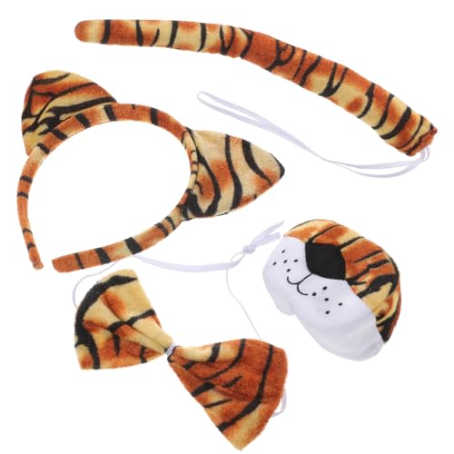 Beaupretty 1 Satz Tiger Kostümset für Teilig mit Stirnband Nasen Maske Fliege und für Cosplay und Partys für Dschungel und Tier Themenveranstaltungen Beaupretty 1 Satz Tiger Kostümset für Teilig mit Stirnband Nasen Maske Fliege und für Cosplay und Partys für Dschungel und Tier Themenveranstaltungen von Beaupretty