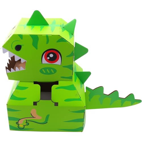 Beaupretty 1 Satz Tragbare DIY Dinosaurier Pappkarton Box für Cosplay Kreatives für Farbenfrohes und Leichtes Lernspielzeug Fördert Fantasie und Geschicklichkeit von Beaupretty