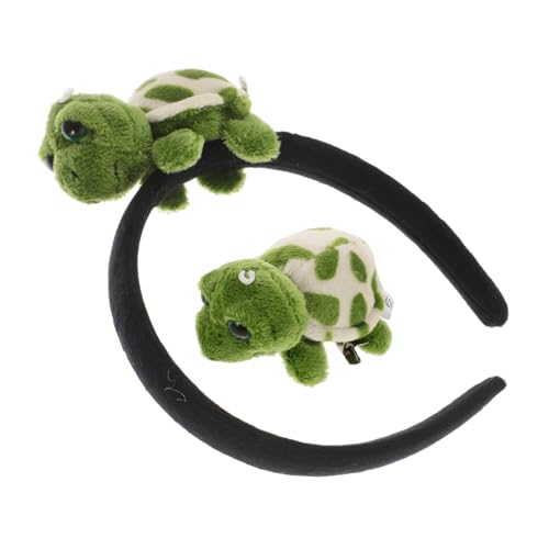 Beaupretty 1 Satz Urlaub Stirnbänder Kostüm Haarschmuck Für Schildkröten Haarband Tierhaarspange Kind Halloween Stirnband Party Schildkröten-kopfbedeckung Stoff Green von Beaupretty